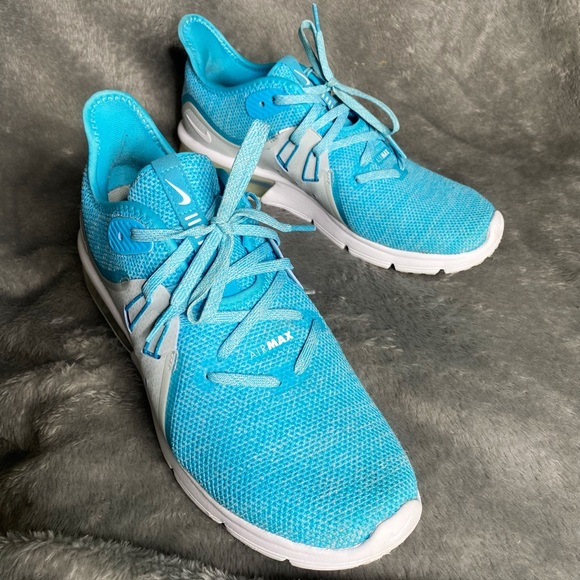 🩵 Nike Air Max Sequent 3 908993-404 Blue Running Shoes Sneakers Women’s - Picture 6 of 12